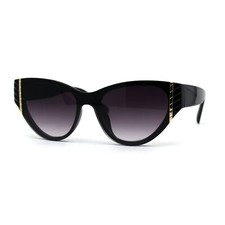 Womens Luxury Chic Squared Cat Eye Sunglasses