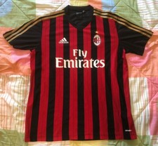 Milan Maglia Calcio Football Adidas Emirates 2013 Taglia Size L Vintage