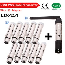 Lixada 2.4G ISM DMX512 Wireless XLR Transmitt...