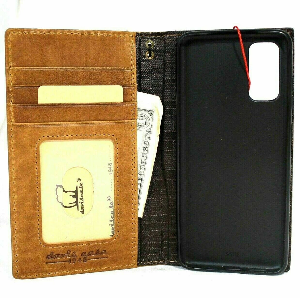 Genuine Vintage Leather Case for OnePlus 9 Wallet Book Soft Luxury card Soft - Image 3 of 4