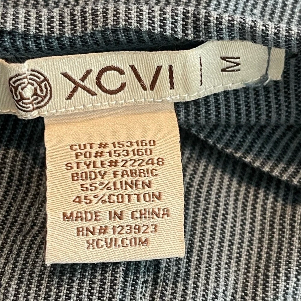 XCVI linen cotton blend flare midi skirt M - Image 4 of 4