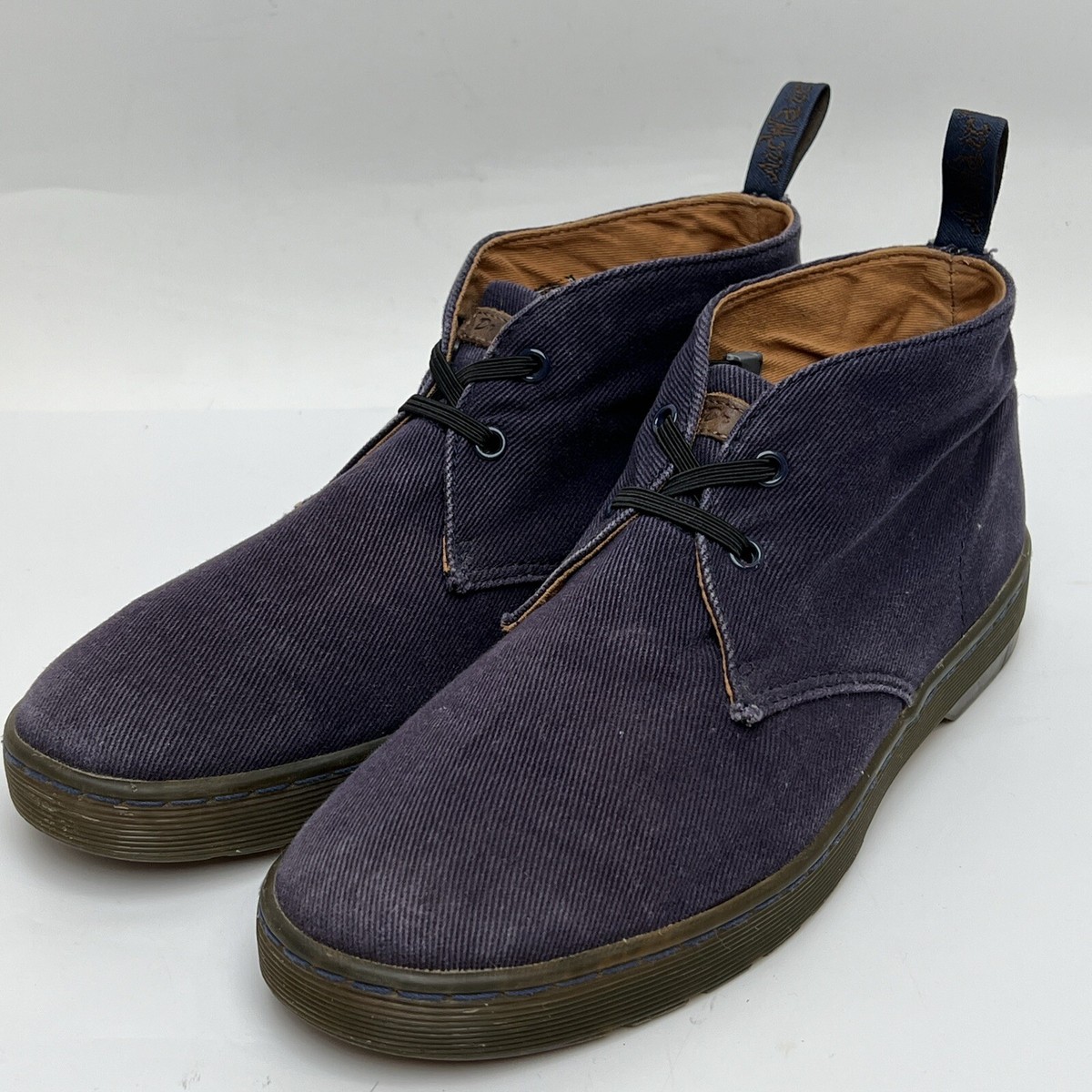 Dr Doc Martens Mayport Chukka Canvas Desert Boot Navy Blue Men’s Size US 10  M