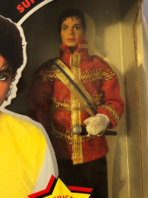 Vintage 1984 Michael Jackson Doll Poseable w/ AMA Outfit