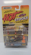 Matchbox - Hot Stocks Pit-Stop Action Playset - Black 4 Champion - New on Card