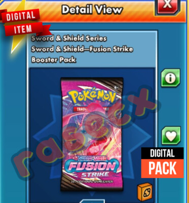 250 X Fusion Strike Fst Pokemon Tcg Online Booster Pack Code Ptcgo Sent Ingame Ebay