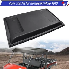 Black Hard Roof Top Compatible with Kawasaki Mule 4010/3010/2510/3000 1990-2022