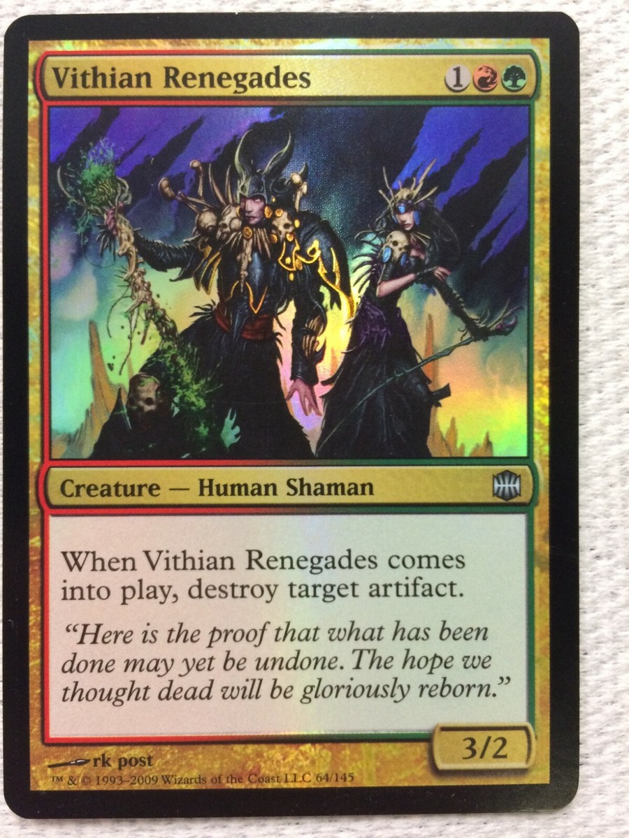 mtg alara reborn cards MTG 1x FOIL Vithian Renegades Alara Reborn Modern Magic the Gathering Card  x1 LP