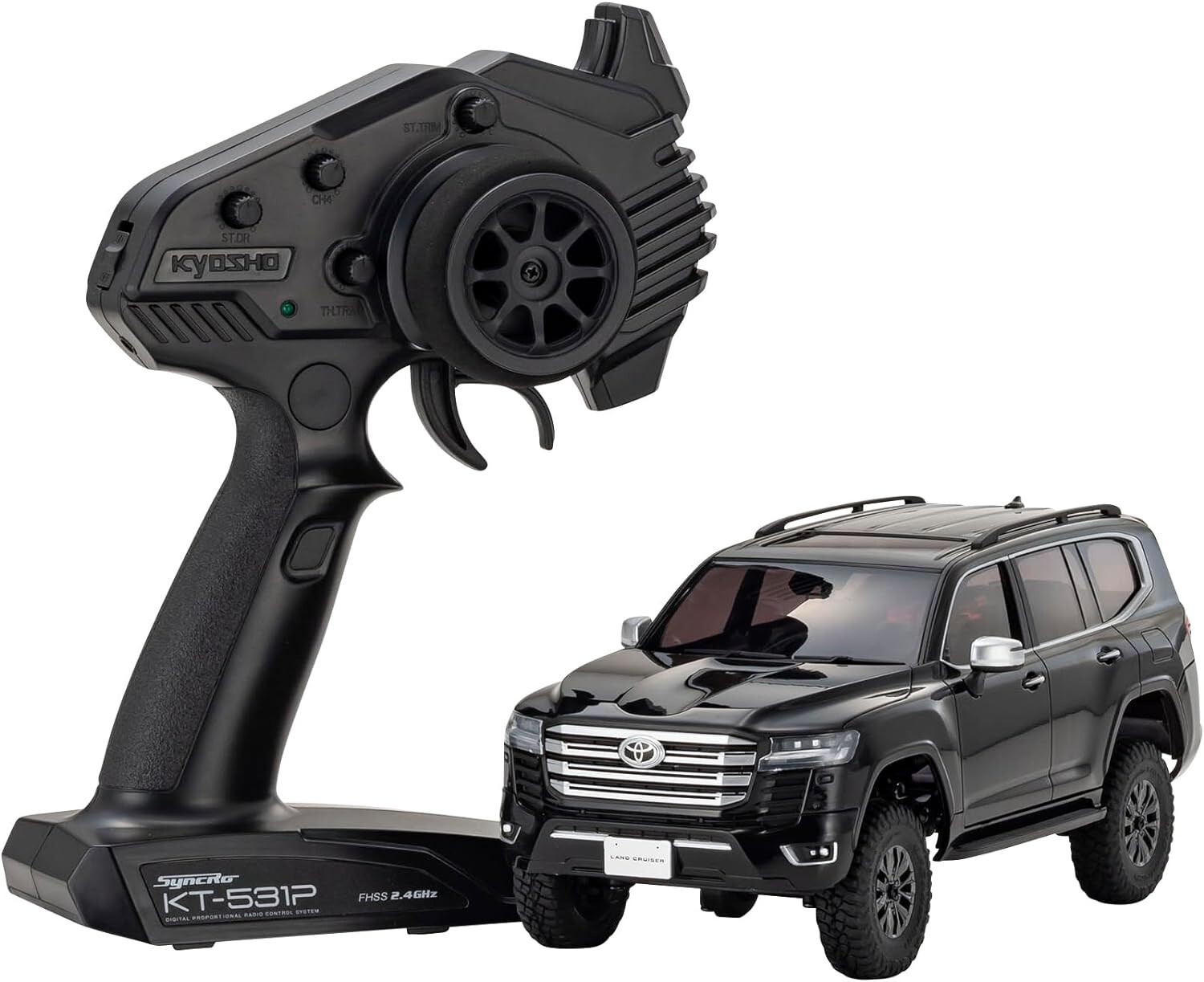 Готовый комплект Kyosho MINI-Z 4x4 TOYOTA LAND CRUISER 300 черный 32533BK