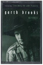 No Fences by Garth Brooks 1993, Capitol CA-93866  Dolby Stereo Cassette 