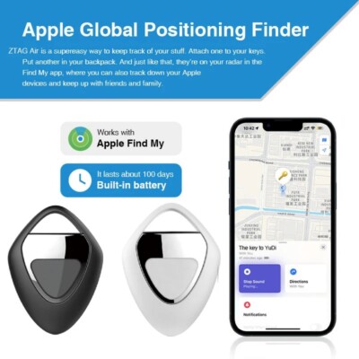 Apple Find My ZTAG Air tag GPS Tracker - Pet, Wallet, Bag, Luggage & Key Finder