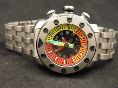 Sehr Hinten für Sammler Taucheruhr Sektor Apnea Titanium Diving Team 300m.