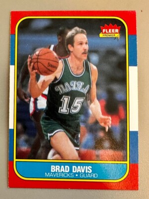 Brad Davis 1986 FLEER Basketball #22 Set Break  NM or better