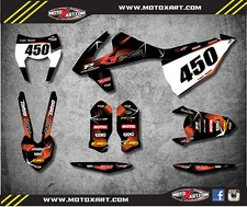 Custom graphics kit BARBED style decals stickers fits KTM EXC 2017 2018 2019