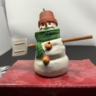 Max Snowmen of Mitford Hallmark Christmas Ornament w/ Shovel 08584 in Box 2000