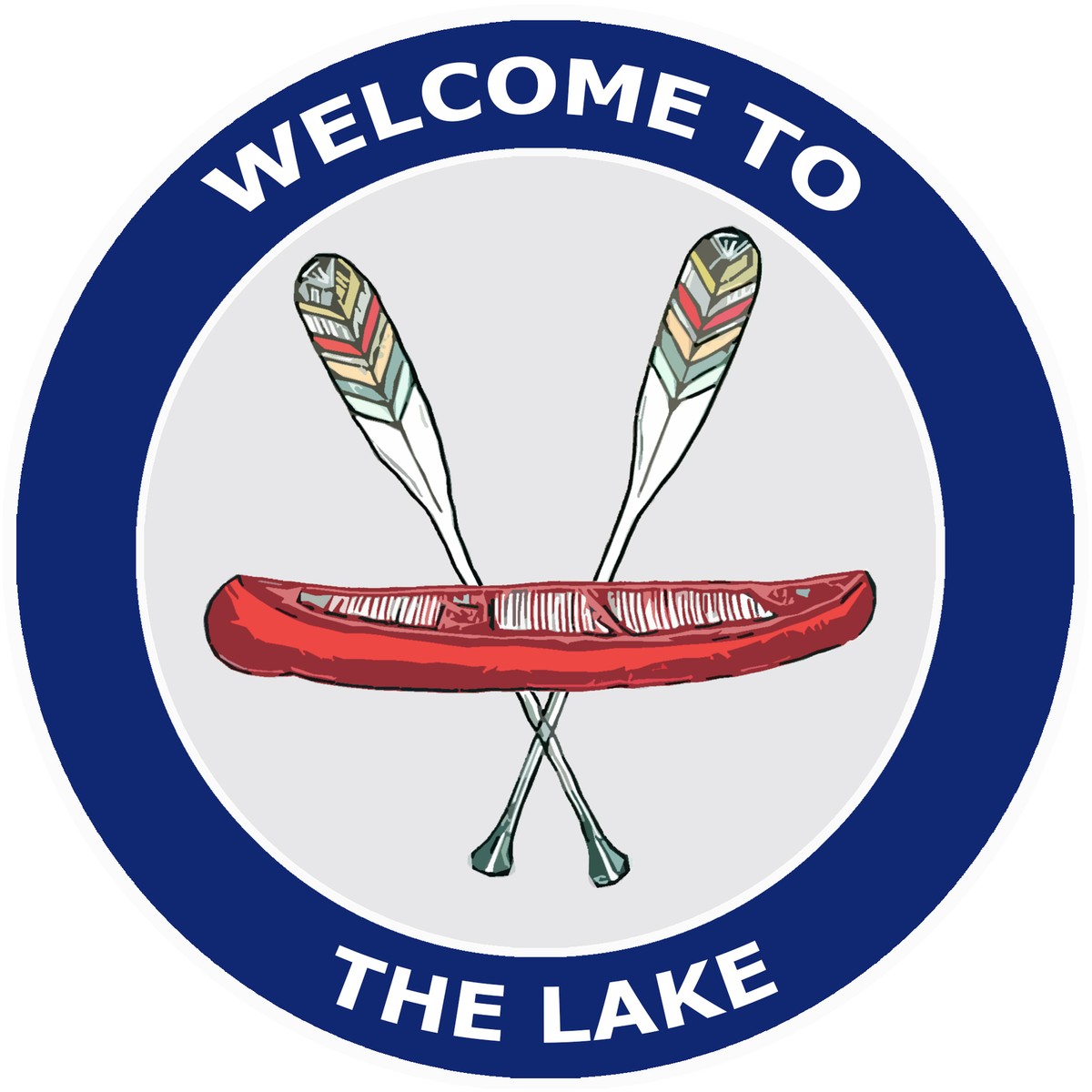 Canoe Oars Car Truck Window Bumper Graphic Sticker Decal