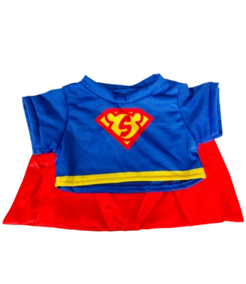 TEDDY MOUNTAIN Superman Superbear 16 Zoll Cape Teddybär Kleidung Outfit passt Build a Bear