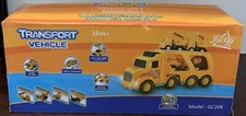 5pc Construction Trucks Set: Crane, Mixer, Dump,Excavator, and Carrier Truck