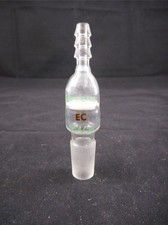 CHEMGLASS Glass Fritted Disc 65mm Tall Extra Coarse Inlet Adapter 14/20 Joint