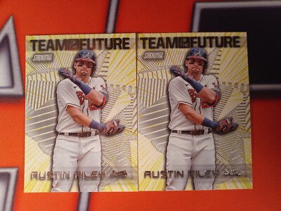 2022 Stadium Club AUSTIN RILEY #tof-9 Atlanta Braves LOT (x2)
