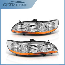 For 1998 1999 2000 2001 2002 Honda Accord Chrome Headlights Headlamps Leftright