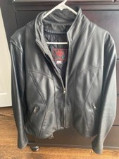Slightly Used Ladies Leather Jacket - size 12 - Made in USA!!