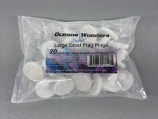 oceans wonders large coral frag plug 20 cured 100% natural aragonite topped SW23