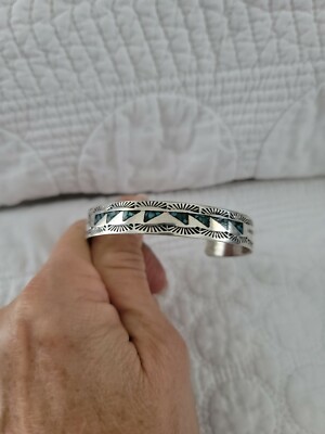 アクセサリー Carol&Wilson Begay Navajo Bracelet STERLING NAVAJO Wilson Begay Sandcast Cuff Bracelet-vintage