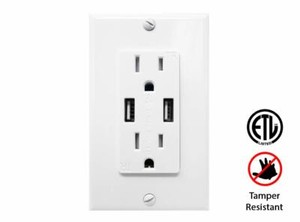 4-2A-High-Speed-Dual-USB-Charging-Electrical-Outlet-Receptacle-15A-TR-Charger