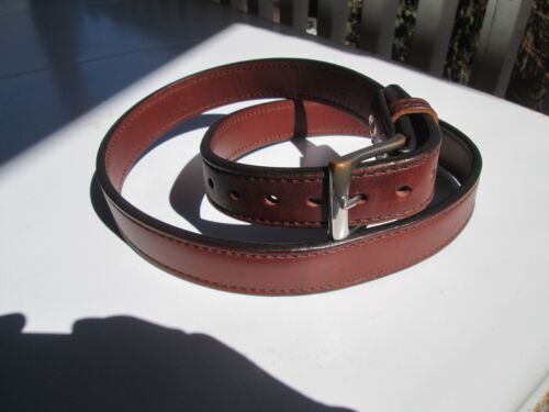 BIGFOOT GUN BELT/BROWN LEATHER/HEAVY DUTY/GUN BELT SZ 40/PANTS SIZE 36. USA Made