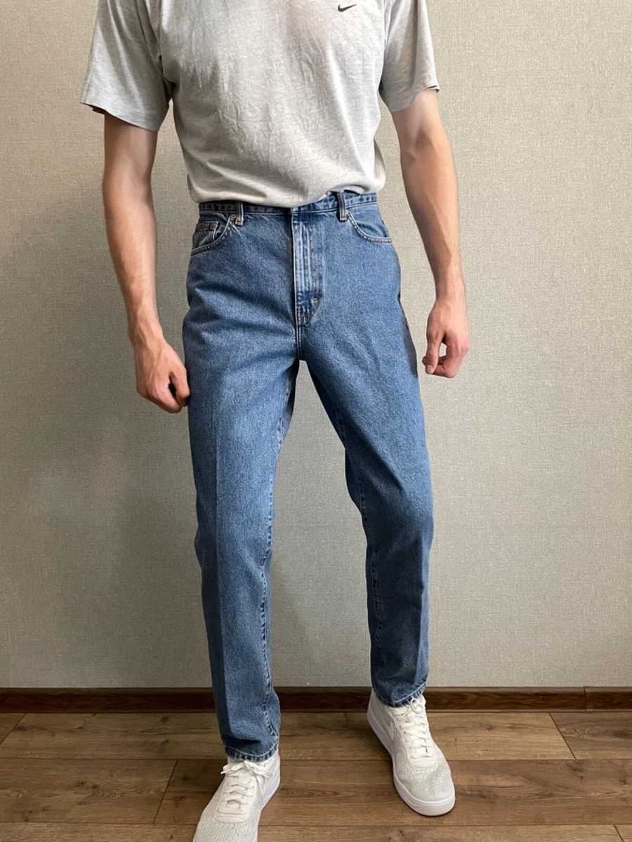 Straight Fit High Rise Vintage Blue Ankle Jeans | Calvin Klein