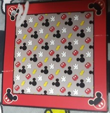 Disney Mickey Mouse All Over Print Red Black &Grey Bandana/Handkerchief