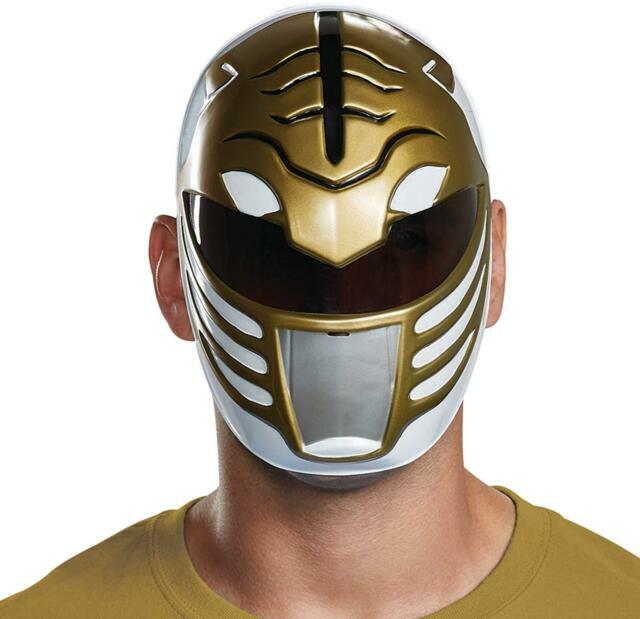 White Ranger Mask Mighty Morphin Power Rangers Halloween Costume