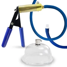 LeLuv Labia Suction Vacuum Pump Padded ULTIMA Handle with Premium Silicone Hose