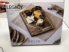 NIB Picnic Time 'Delio' Cutting Board and Cheese Tools Serving Set