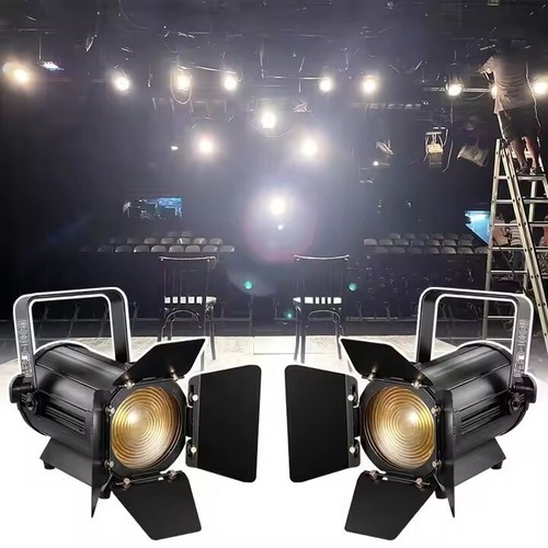 Foco LED Fresnel 300W Zoom Eléctrico DMX Teatro Estudio Concierto Escenario Luz - Imagen 6 de 7