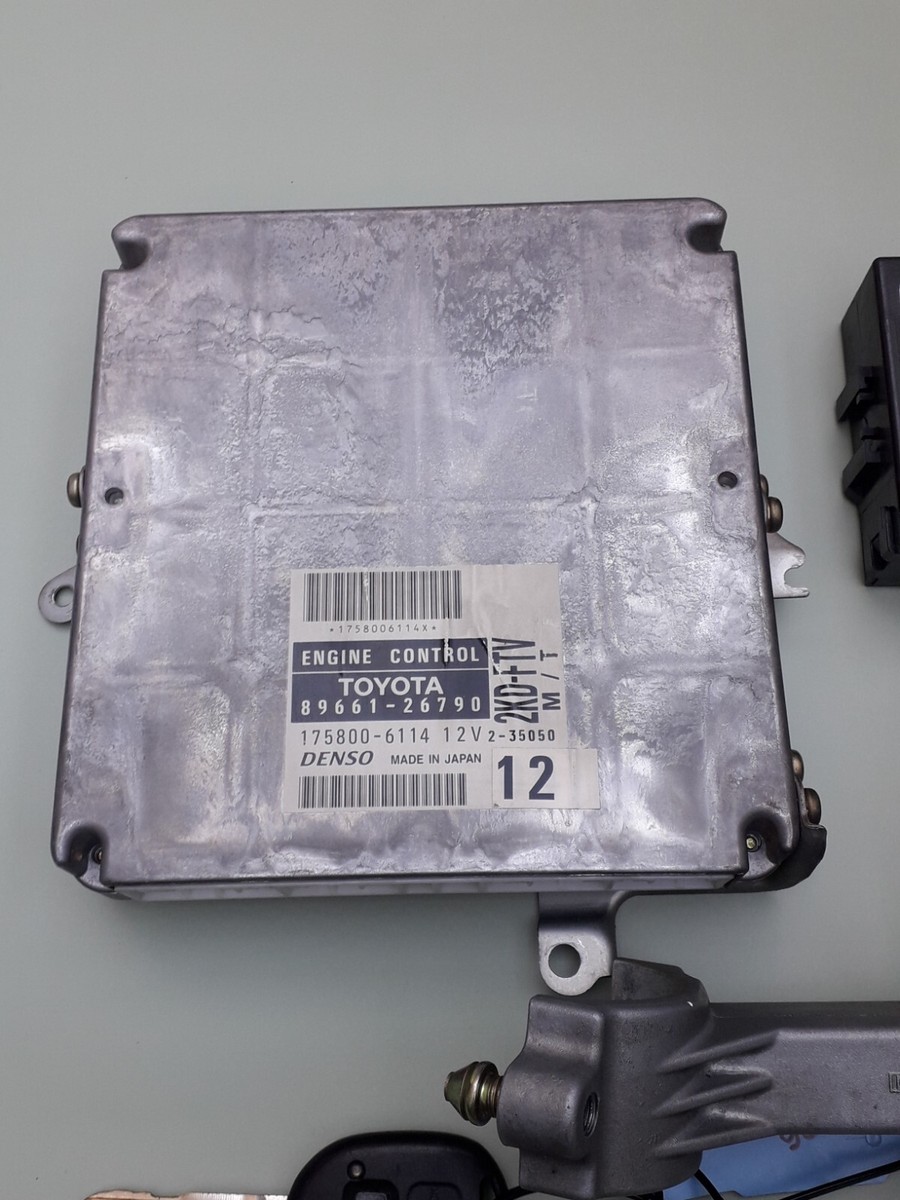 Toyota Hiace D4D Ecu 89661-26790 Ignition Lock Immobilizer Key | eBay