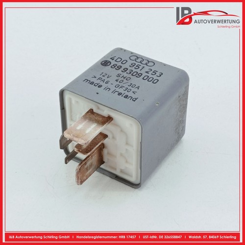 AUDI A4 (8D2, B5) 1.6 Relais Kraftstoffpumpe 4D0951253 899309000