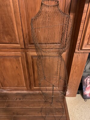 Vintage early Century 1900's Metal Wire Dress Form Mannequin | eBay