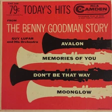 Guy Lupar And His Orchestra* - From The Benny Goodman Story 1956 7", EP  CAE 328