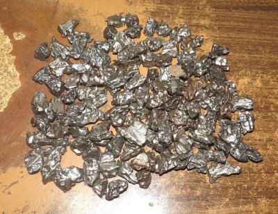 500 gm LOT OF  CAMPO DEL CIELO METEORITE CRYSTALS 3-5 GMS IN SIZE 1/2 KILO JAL