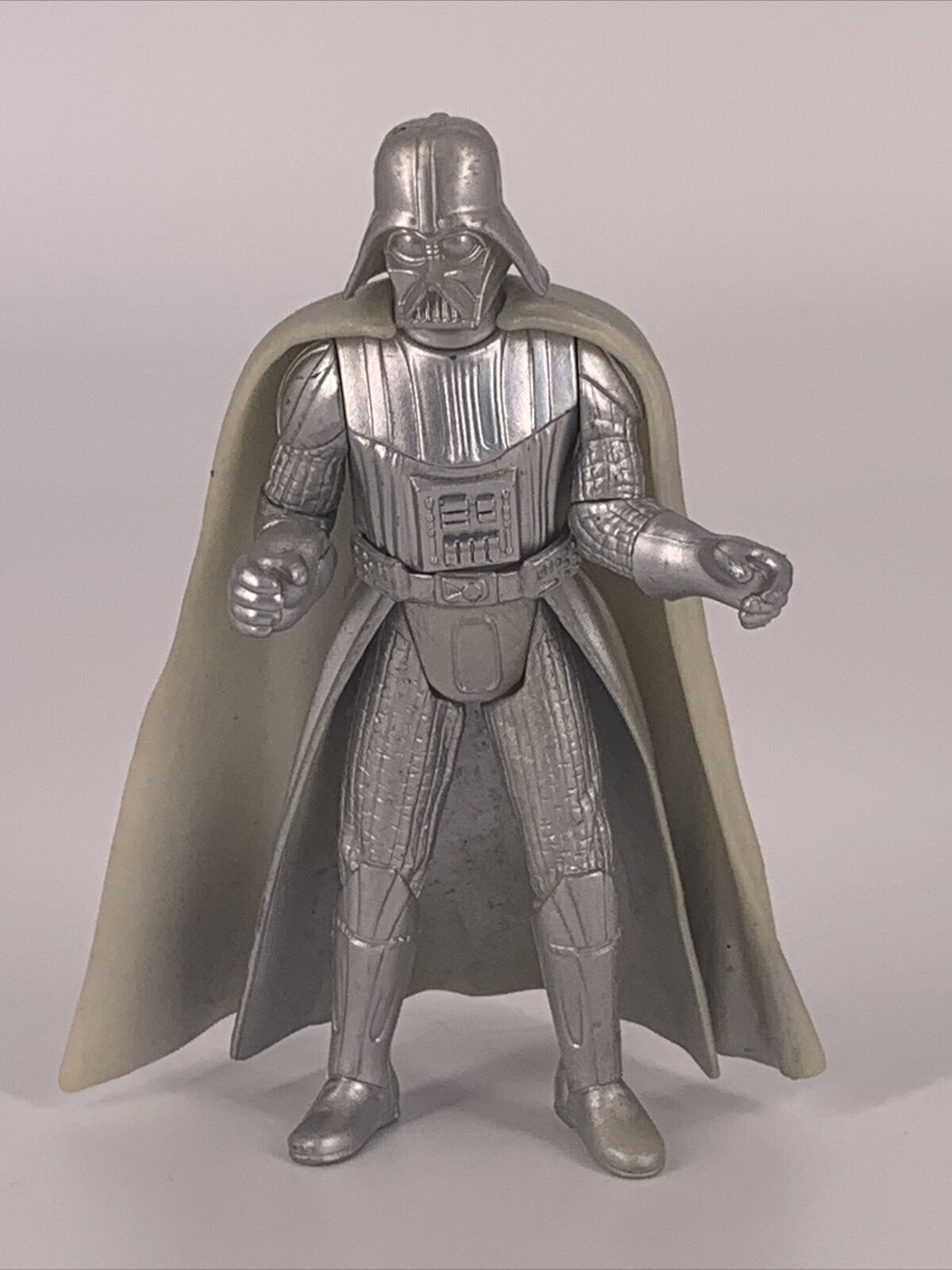 Hasbro Star Wars 1999  Silver Darth Vader Action Figure
