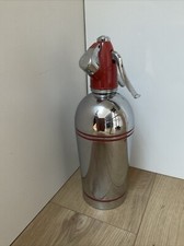 *VINTAGE* SPARKLETS syfon sodowy chrom i czerwony wyprodukowany w USA