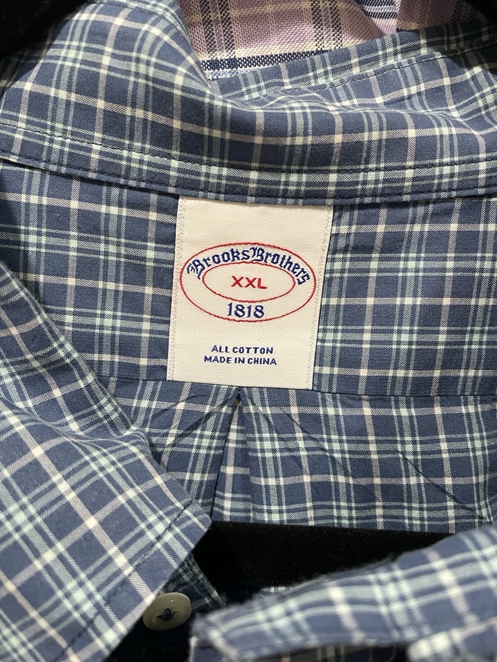 Lot of Brooks Brothers Button Down Cotton and Linen Shirts Size XXL - Image 2 of 4