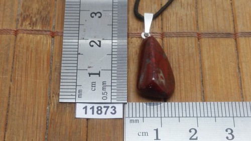 Pendentif JASPE + cordon reglable mineraux pierre roulée reiki bijou - 第 1/1 張圖片