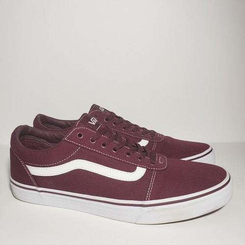 burgundy vans old skool mens