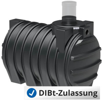 3000 L Abwassertank, Fäkalientank, DN300, abflusslose Sammelgrube mit