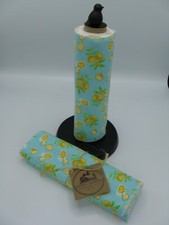 NEW unpaper towels cloth 12 reuseable wipes lemons lemonade drink flowers floral