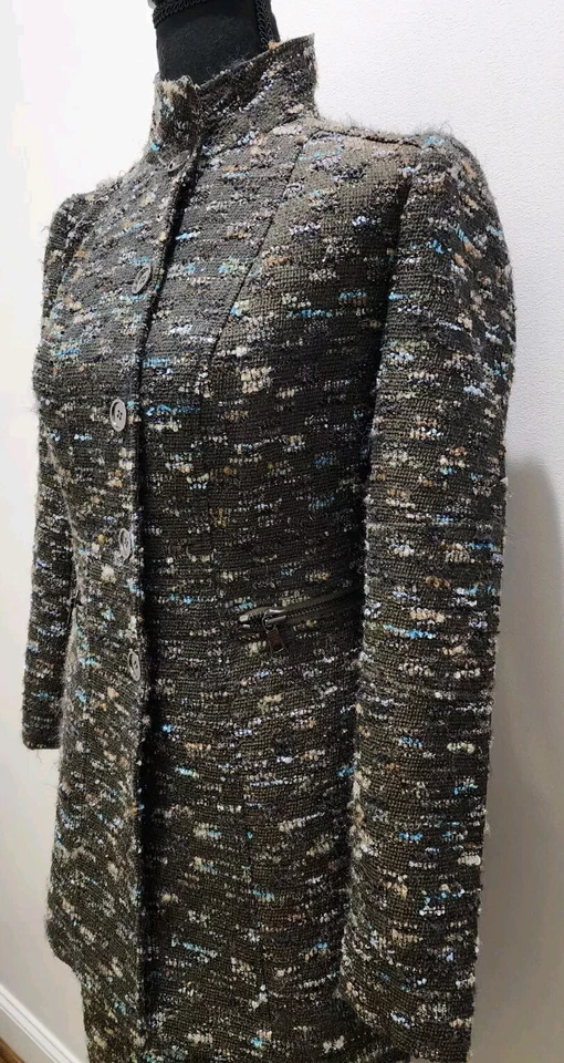 Conjunto de traje falda Carlisle 2 piezas negro agua beige tweed talla chaqueta 0 falda 4 BONITO Foto 2 de 4