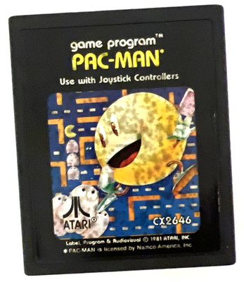 Pac-Man Atari 2600 1982 Authentic Cartridge Tested Working
