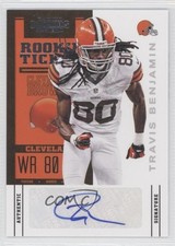 2012 Panini Contenders Rookie Ticket Travis Benjamin #192 Auto 3c4